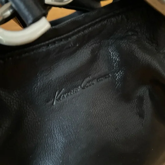 Kenneth Cole Black Leather Bag - Picture 7 of 8